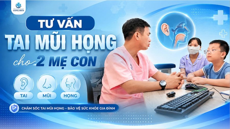 Tư vấn Tai Mũi Họng cho 2 mẹ con